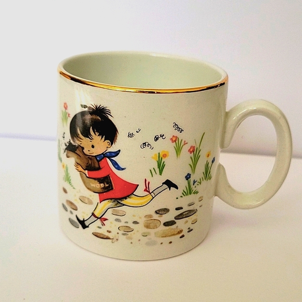 Vintage ARLOW Ireland "Baa Baa Black Sheep" Child's Nursery Mug